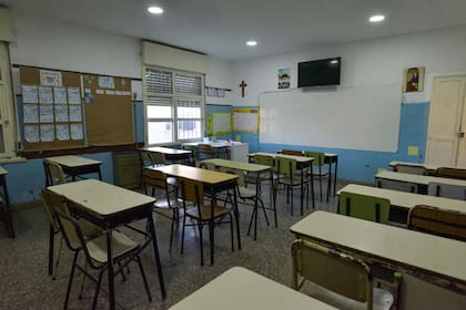 Salón de primaria de la Sagrada Familia de Mar del Plata