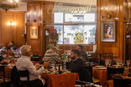 Salón del restaurante El Imparcial, que Barreiro dirigió desde 1969
