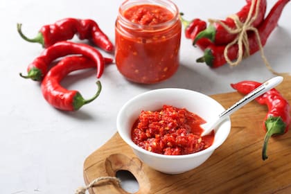 Salsa de picante de guindillas.