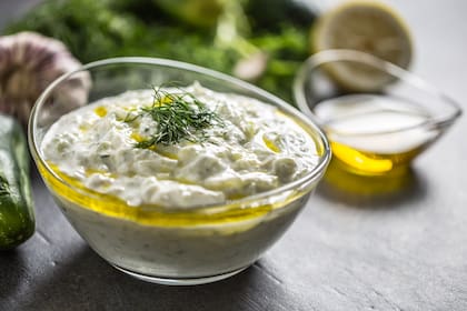 Salsa tzatziki, de yogur