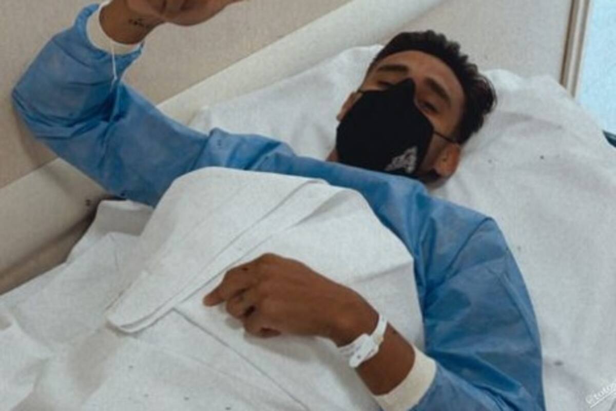 Salvio, antes de someterse a la cirugía