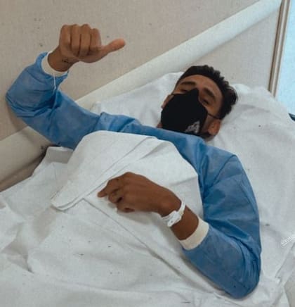 Salvio, antes de someterse a la cirugía