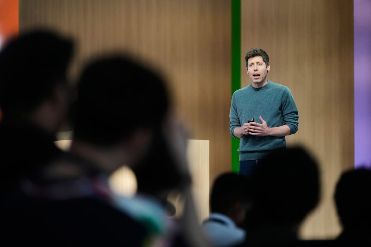 Sam Altman, CEO de OpenAI, durante una conferencia en septiembre