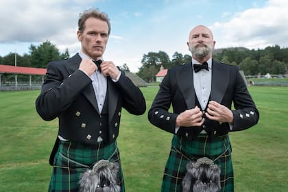 Sam Heughan y Graham McTavish en Men in Kilts
