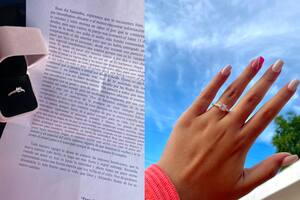 Samantha recibió finalmente el anillo que Alejandro había escogido para ella