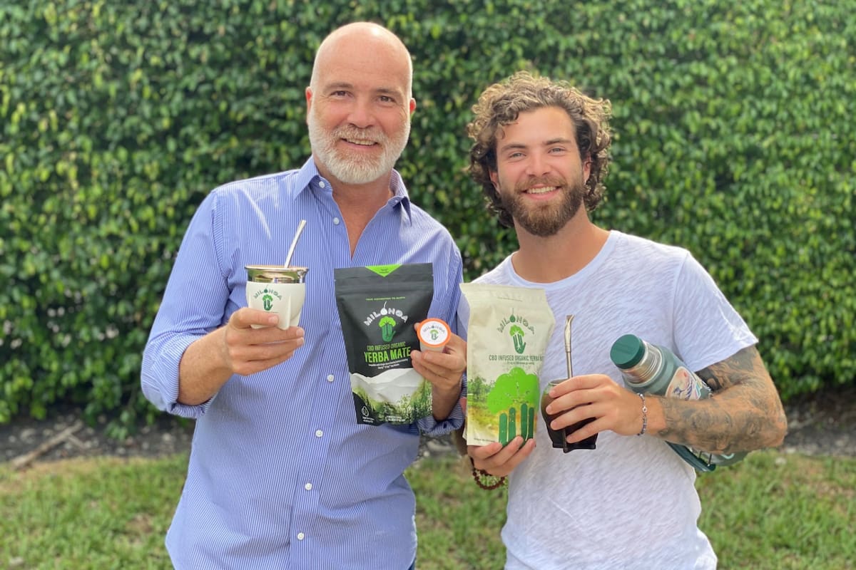 Samer Atassi y su hijo Shadi son los creadores de Milonga, el mate con CBD (Crédito: Cortesía Shadi Atassi)