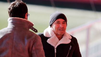 Sampaoli en la práctica del Atlético