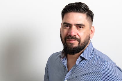 Samuel Luque al mando de los fuegos catalanes del Casal de Catalunya.