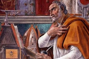 San Agustín en un cuadro de Sandro Botticelli (1445-1510)
