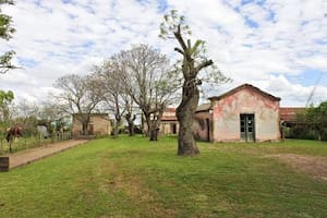 San Gervasio, despacho de bebidas y cancha de bochas, en Tapalqué. (Foto, Pedro Toso)