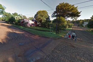 San Juan y Lavalle, Oberá, donde un hombre arrojó una bomba molotov a la casa en la que estaban su pareja y sus hijos