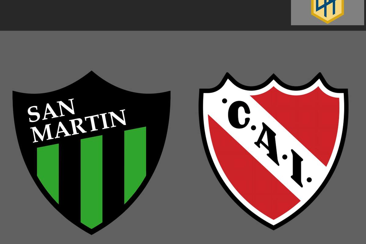 San Martín San Juan y Independiente disputaron uno de los encuentros de la jornada del fútbol argentino