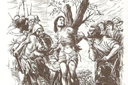 San Pantaléon fue un mártir cristiano que vivió en el siglo III y murió tras múltiples y disímiles ejecuciones a manos de los hombres del emperador Diocleciano
