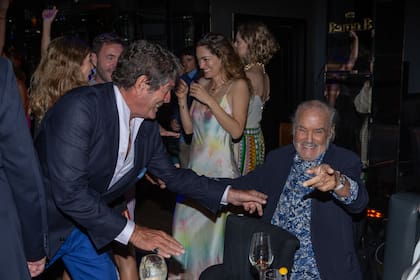 Sánchez, feliz con la llegada de su gran amigo, Gino Bogani.