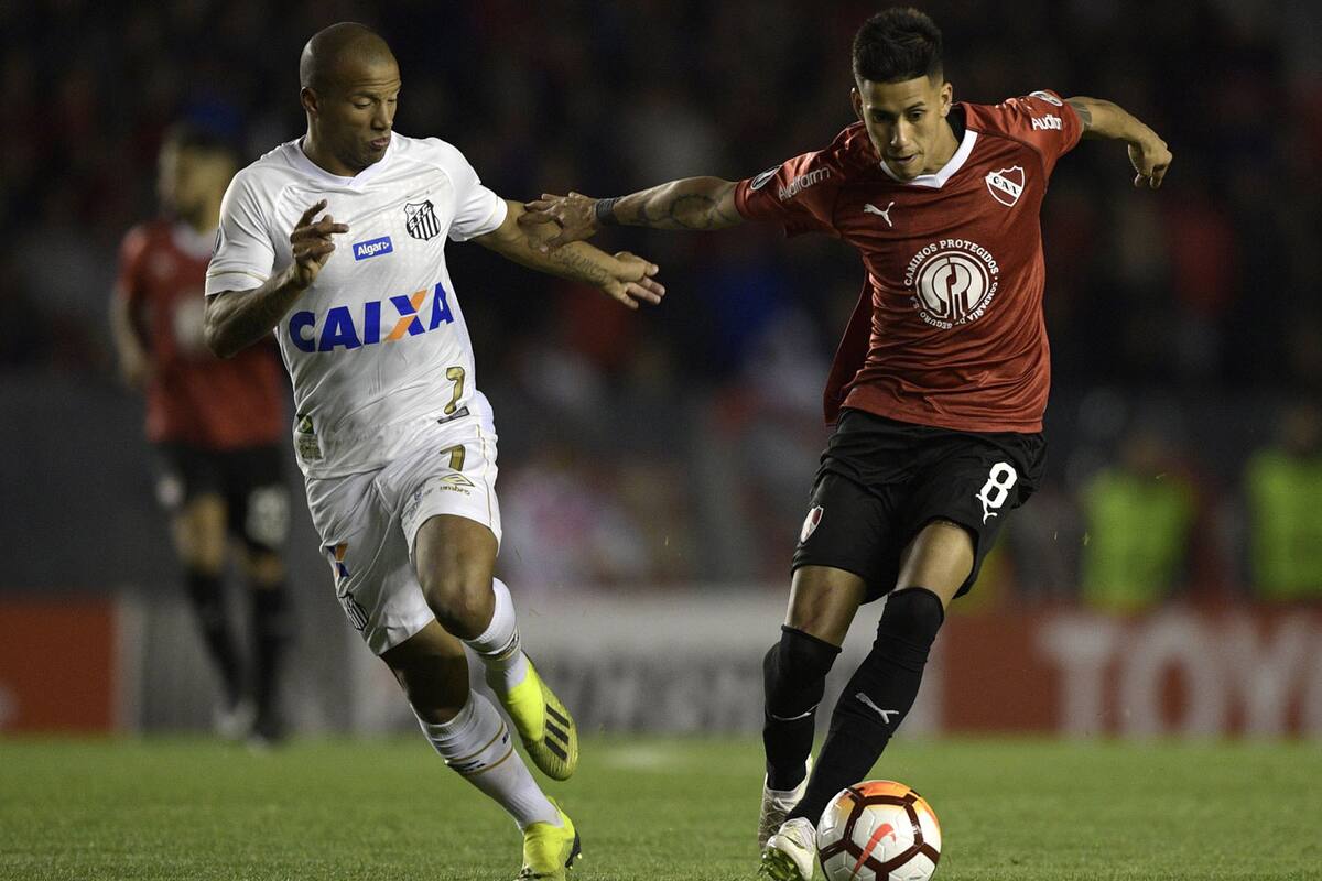 Sánchez jugó ayer en Avellaneda; su último partido en Conmebol había sido con River y fue expulsado en 2015 ante Huracán