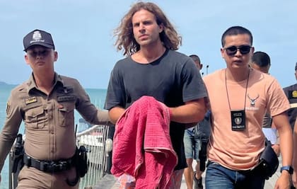 Sancho en agosto de 2023 tras ser detenido en Tailandia