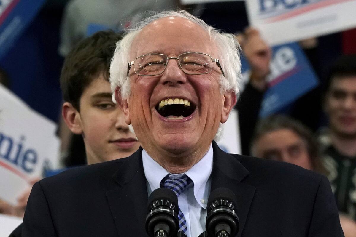 Sanders celebra su triunfo en Manchester, New Hampshire