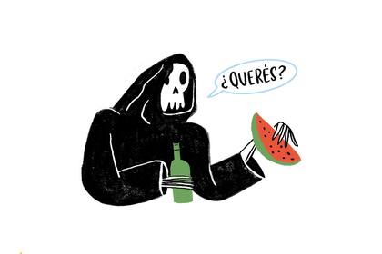 Sandía con vino... un combo aparentemente letal.