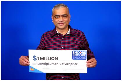 Sandipkumar Patel, el afortunado ganador de la lotería en Canadá