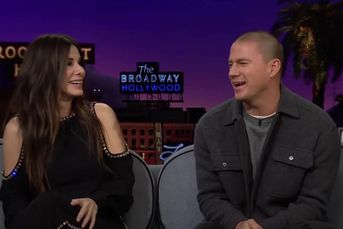 Sandra Bullock y Channing Tatum estuvieron en The Late Show with James Corden (Crédito: Captura de video)