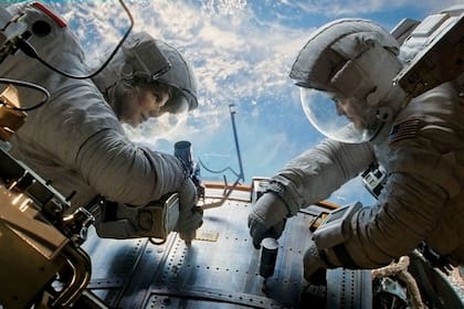 Sandra Bullock y George Clooney en Gravedad
