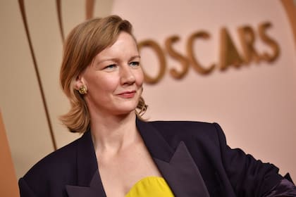 Sandra Hüller el lunes, en la comida que la Academia de Hollywood ofrece a los candidatos al premio: la alemana compite como mejor actriz