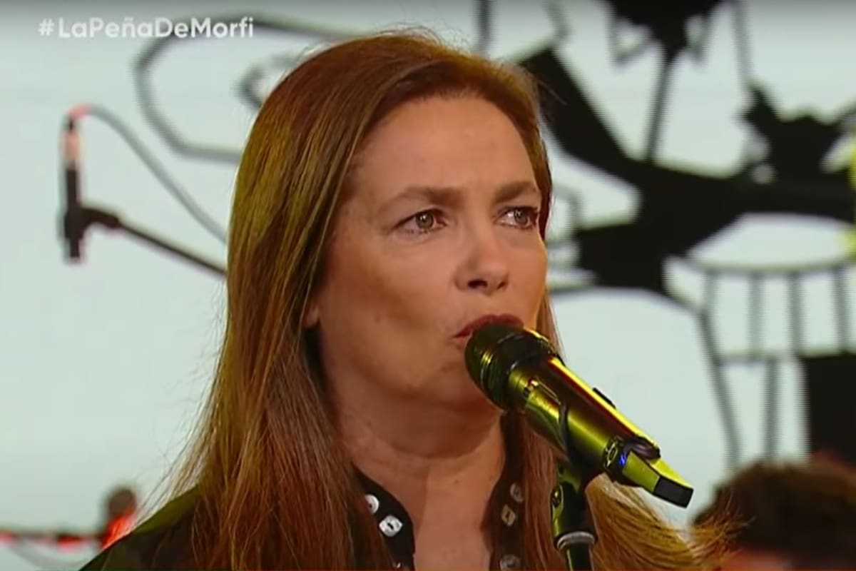 Sandra Mihanovich interpretó “Te abracen en la noche”, un tema dedicado a Gerardo Rozín (Foto: Captura de video)