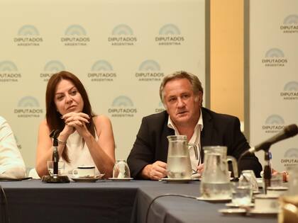 Sandra Pettovello y Pablo De la Torre, en una reunión de febrero