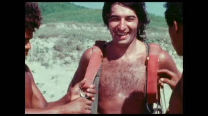 Sandro de vacaciones, en uno de los pasajes del film