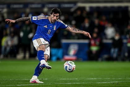 Sandro Tonali. jugador de la selección de Italia, que buscará regresar al Mundial tras 12 años