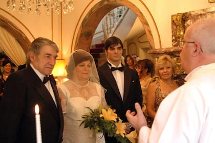 Sandro y su última mujer, Olga Garaventa