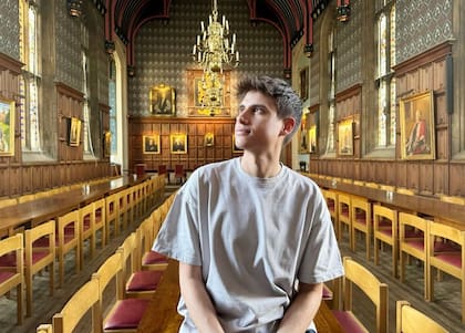 Sanjurjo en el Corpus Christi College en Cambridge, Inglaterra
