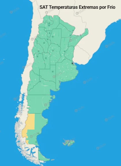 Santa Cruz aún bajo el frío extremo