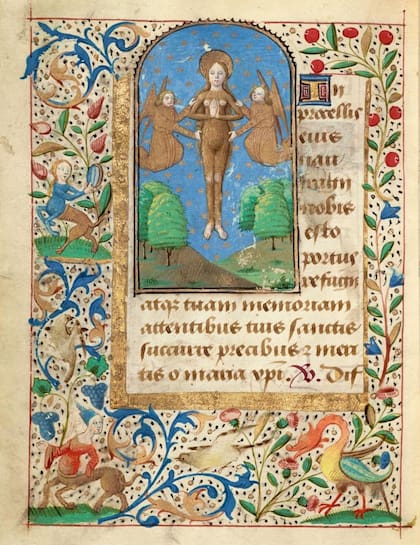 Santa María de Egipto en el Libro de oraciones de Carlos el Temerario, hacia 1480-1490