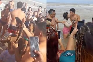 Santa Teresita: sacaron un pequeño tiburón del agua para tomarse fotos y generaron repudio