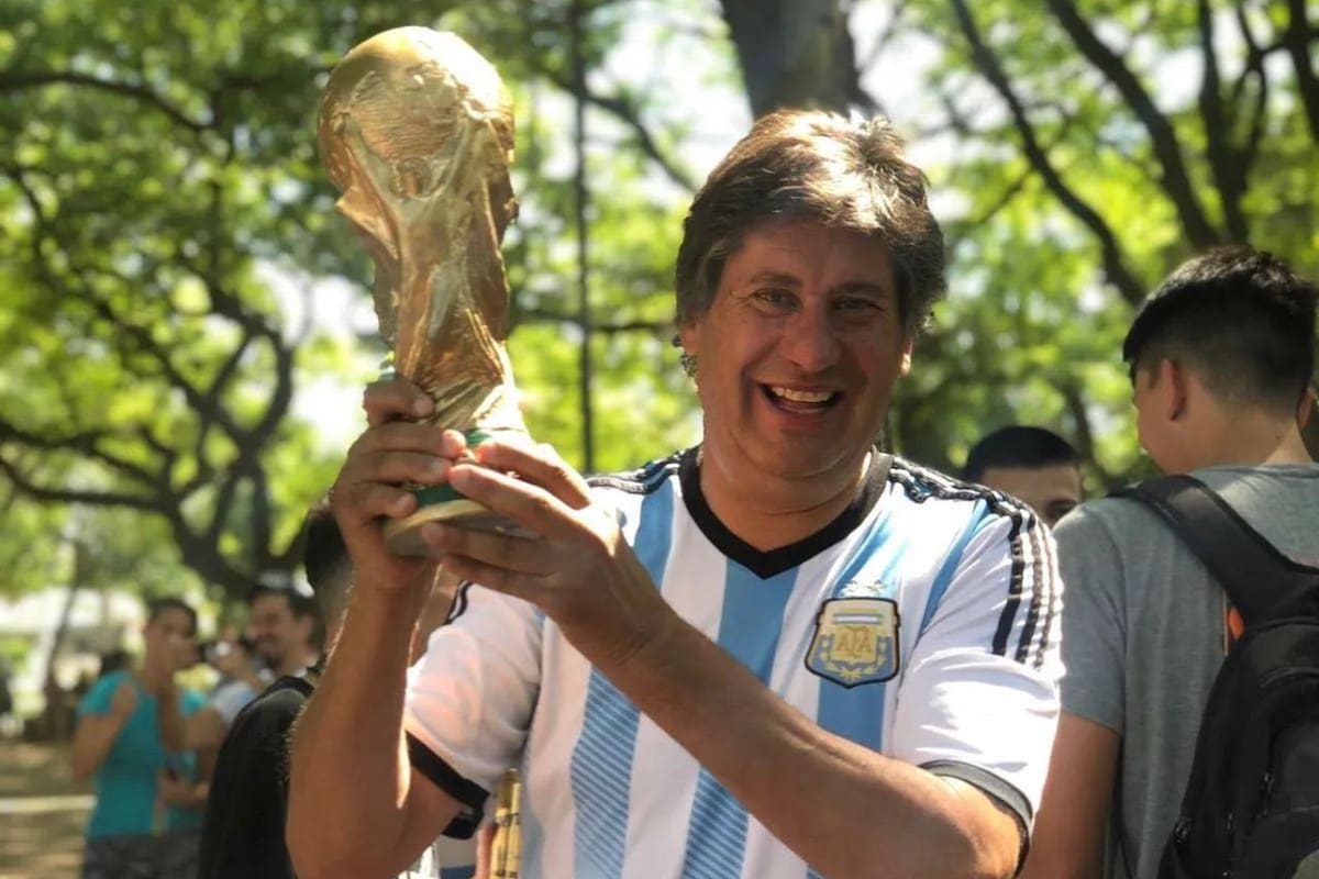 Santacroce luego de que la selección argentina saliera campeona del Mundial 2022