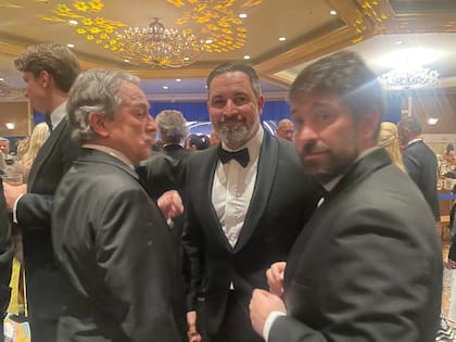 Santiago Abascal, de Vox, en el evento hispánico donde diserta Javier Milei