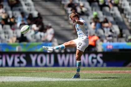 Santiago Álvarez fue el capitán de los Pumas 7s ante la ausencia de Santiago Mare ante Sudáfrica