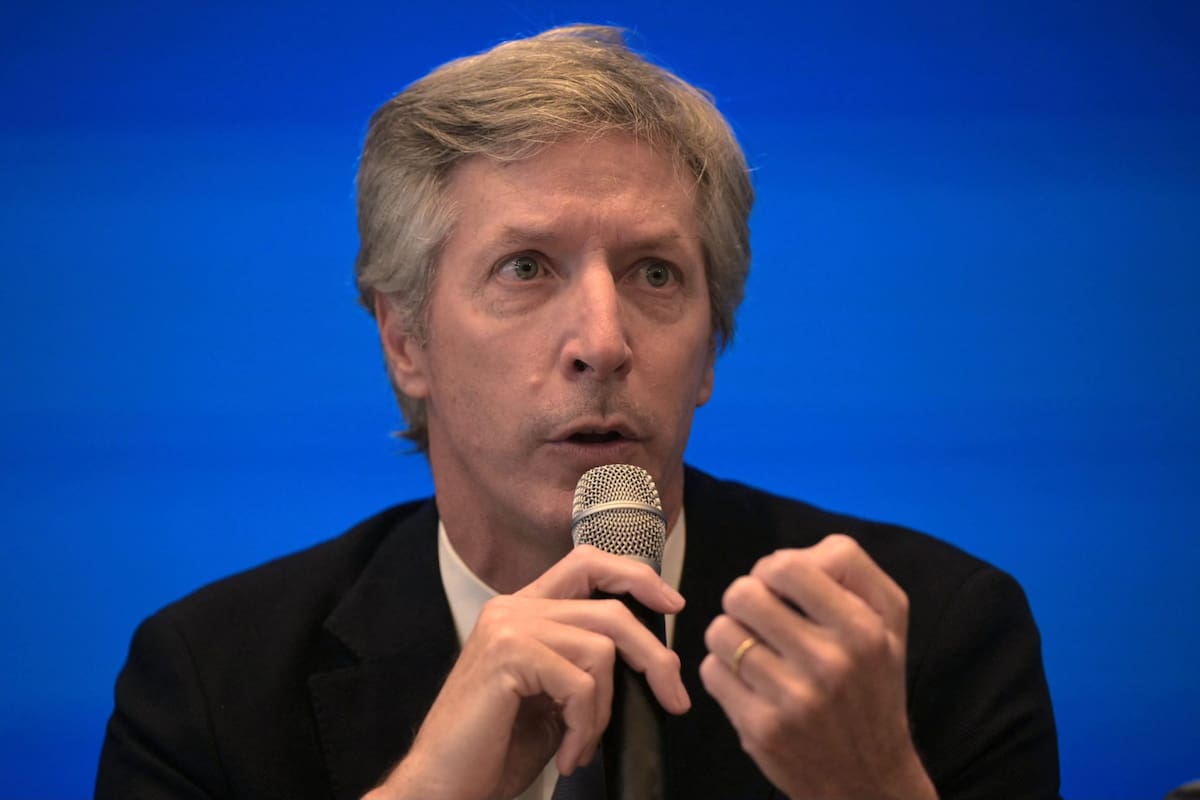 Santiago Bausili, presidente del Banco Central (Photo by Juan MABROMATA / AFP)