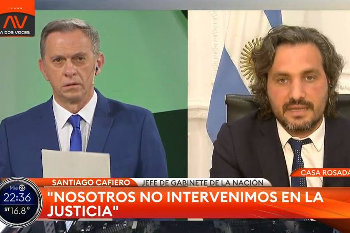 Santiago Cafiero en A dos voces