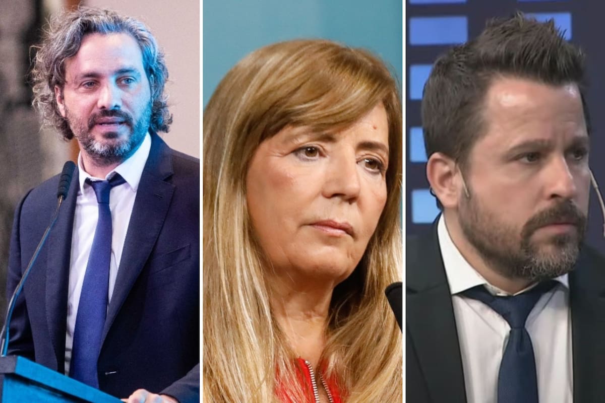 Santiago Cafiero, Gabriela Cerruti y Martín Tetez