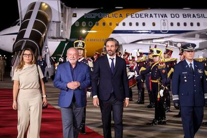 Santiago Cafiero recibe al Presidente de Brasil Lula da Silva