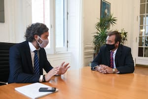 Santiago Cafiero recibió hoy a Martín Soria en su despacho