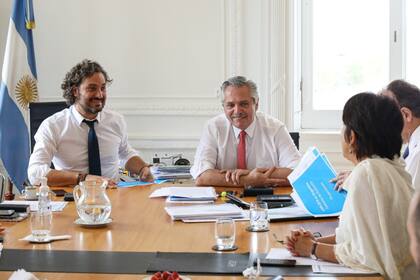 Santiago Cafiero y Alberto Fernández