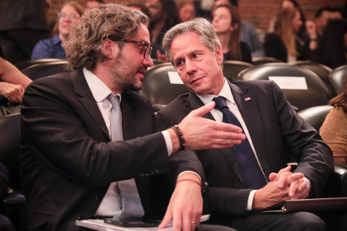 Santiago Cafiero y Antony Blinken