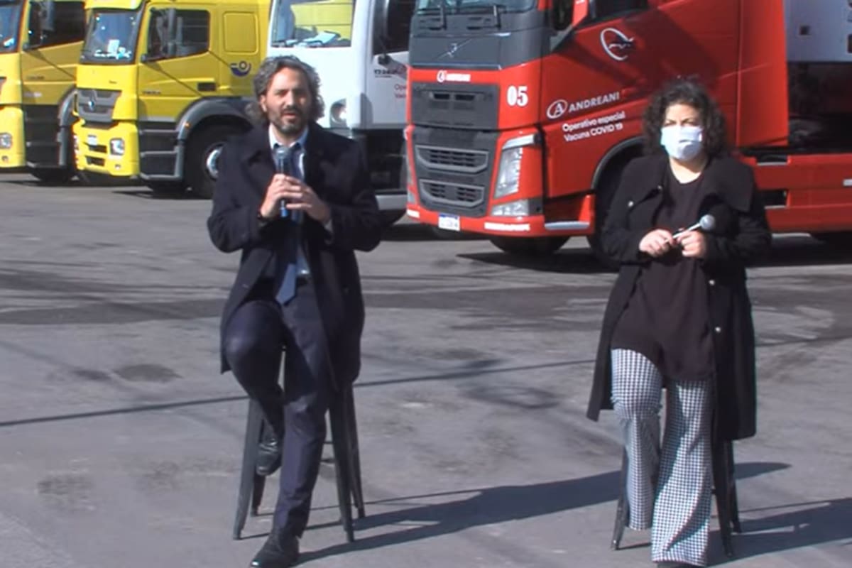 Santiago Cafiero y Carla Vizzotti