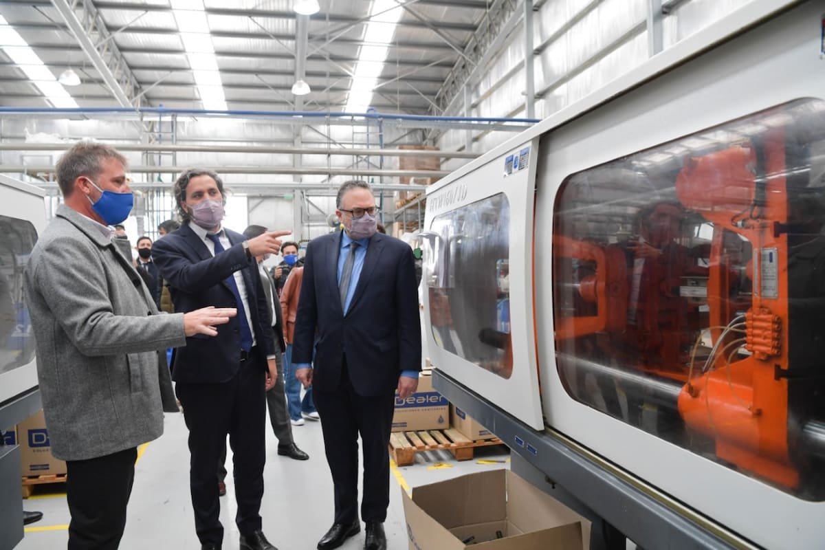 Santiago Cafiero y Matías Kulfas se mostraron juntos en el polo maderero de Hudson