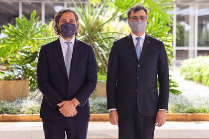 Santiago Cafiero y su par de Brasil, Carlos Franca