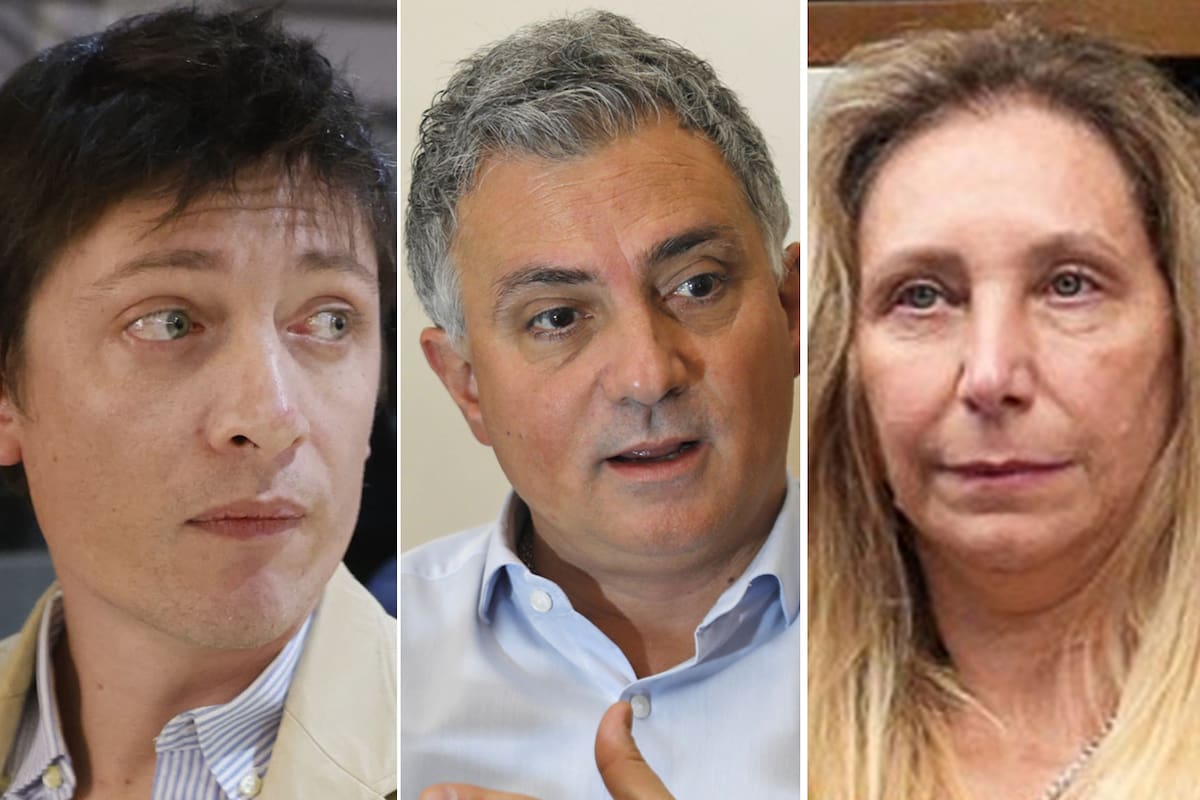 Santiago Caputo, Sebastián Pareja y Karina Milei