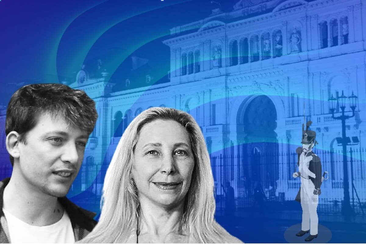 Santiago Caputo y Karina Milei